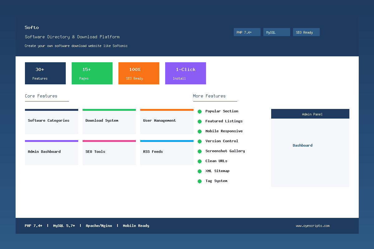 Softo - Software Directory & Download Platform