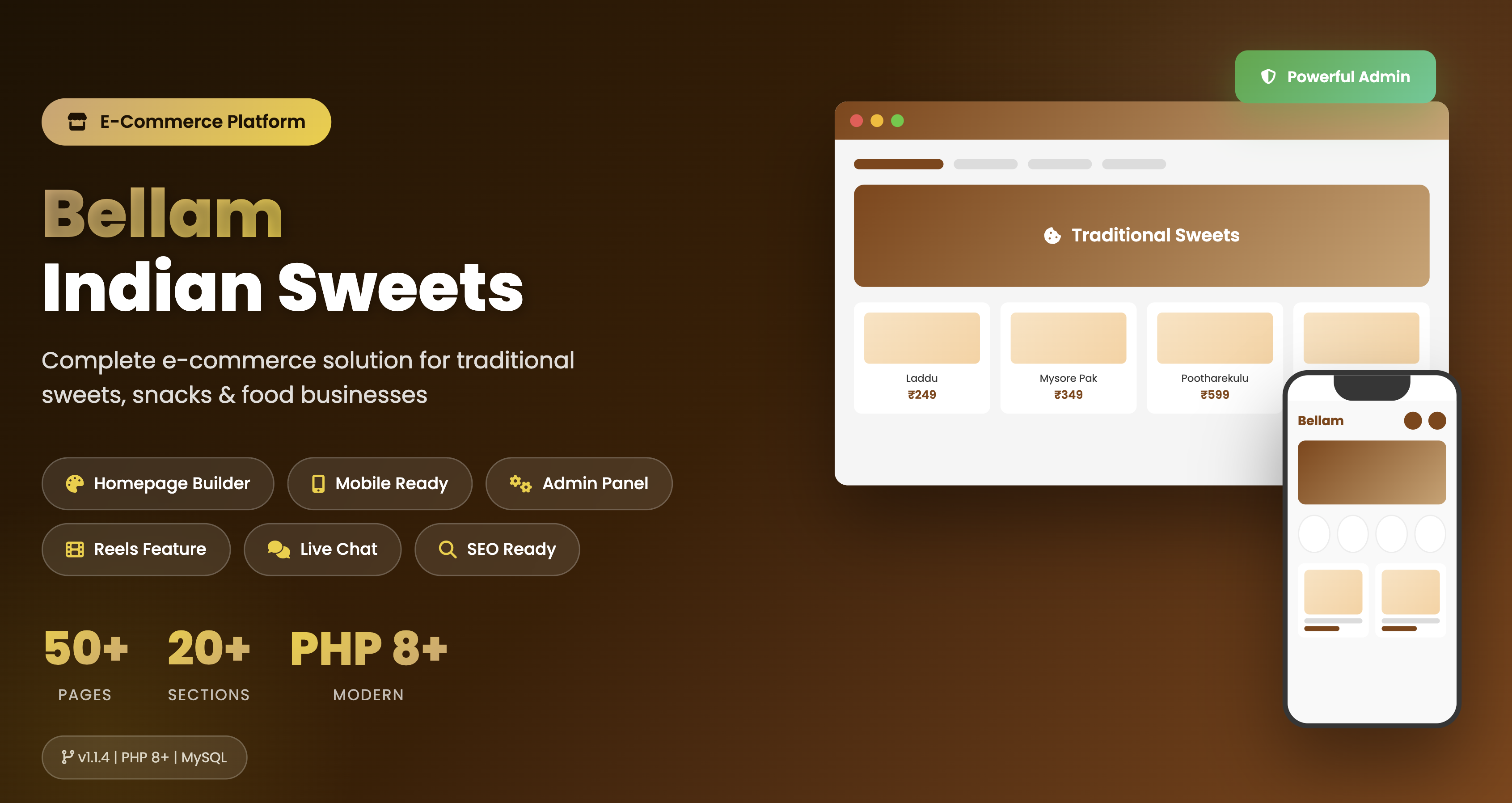 Bellam - Indian Sweets E-Commerce